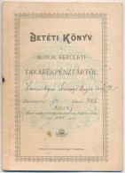 1917-1918. 'Monori Kerületi Takarékpénztár' Betéti Könyve... - Non Classificati