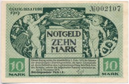 Német Birodalom / Bajorország / München 1918. 10M Szükségpénz Vízjeles... - Unclassified