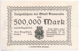 Németország / Weimari Köztársaság / Arnswalde 1923. 500.000M... - Unclassified