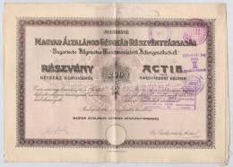 Budapest 1915. 'Magyar Általános Gépgyár Részvénytársaság'... - Unclassified