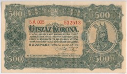 1923. 500K 'Magyar Pénzjegynyomda Rt. Budapest' Nyomdahely Jelöléssel T:III Szép... - Unclassified