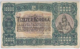 1923. 10.000K 'Orell Füssli Zürich' Piros Sorozat-és Sorszám T:III,III-
Adamo K42/1 - Unclassified