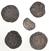 1205-1235. Denár Ag 'II. András' (0,32g) + 4db Hamis (korabeli?) Magyar Denár (4pcs Of Fake... - Non Classificati