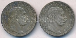 1915KB 1K Ag 'Ferenc József' (2x) T:2 Patina - Non Classificati