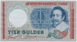 Hollandia 1953. 10G T:III Kopás
Netherlands 1953. 10 Gulden C:F Worn
Krause 85 - Unclassified