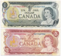 Kanada 1973. 1$ + 1974. 2$ T:III
Canada 1973. 1 Dollar + 1974. 2 Dollars C:F
Krause 85, 86 - Ohne Zuordnung