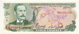 Costa Rica 1990. 5C T:I
Costa Rica 1990. 5 Colones C:UNC
Krause 236 - Unclassified