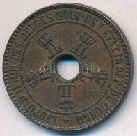 Belga-Kongó 1888. 5c Cu 'II. Lipót' T:2
Belgian Congo 1888. 5 Centimes Cu 'Leopold II' C:XF
Krause... - Unclassified