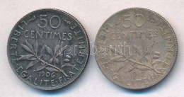 Franciaország 1906. 50c Ag + 1917. 50c Ag T:2,2- Patina
France 1906. 50 Centimes Ag + 1917. 50 Centimes Ag... - Unclassified