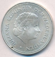 Hollandia 1970. 10G Ag 'Julianna' T:2 Netherlands 1970. 10 Gulden Ag 'Juliana' C:XF 
Krause KM#195 - Unclassified