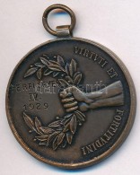 1929. 'Budapesti Egyetemi Athletikai Club Versenydíja / Virtvti Et Fortitvdini' Br Díjérem... - Non Classificati