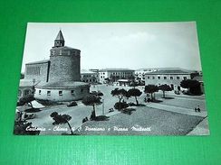 Cartolina Carbonia - Chiesa Di S. Ponziano E Piazza Matteotti 1950 Ca - Cagliari