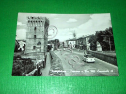 Cartolina Pizzighettone - Torrione E Via Vittorio Emanuele II 1960 Ca - Cremona