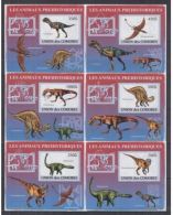 Comores 2009 Prehistory Prehistoire Dinosaurs Dinosaures BF De Luxe - Prehistorie