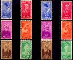 SAINTS & POETS-PRE DECIMAL-SET OF 6 MNH WITH FU SET -INDIA-1952-SCARCE-MNH-H1-399 - Ungebraucht