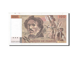 Billet, France, 100 Francs, 1978, 1993, TTB, Fayette:69bis.8, KM:154g - 100 F 1978-1995 ''Delacroix''