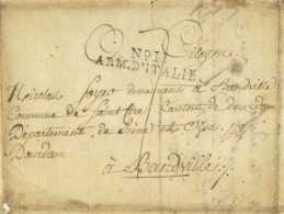 No. 11 ARM. D'ITALIE - Rimini 1801 Pour Bandeville Soyer Saint-Cyr Armee D'Italie Et De Naples - Army Postmarks (before 1900)