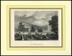LONDON: Der Kristall-Palast, Stahlstich Von B.I. Um 1840 - Litografía