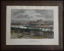 METZ, Gesamtansicht, Kolorierter Holzstich Nach Malardot Um 1880 - Lithographien