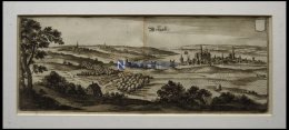 WOLGAST/POMMERN, Gesamtansicht, Kupferstich Von Merian Um 1645 - Litografía