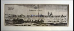 STRASBURG/UCKERMARK, Gesamtansicht, Kupferstich Von Merian Um 1645 - Lithographien