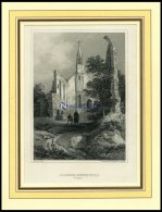 ROSENTHAL: Das Kloster, Stahlstich Von Verhas/Winkles Um 1840 - Lithographies