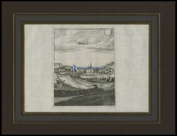 MERLAU, Gesamtansicht, Kupferstich Von Merian Um 1645 - Lithographien
