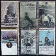 ALTE POSTKARTEN - SCHIFFE KAISERL. MARINE BIS 1918 U-Boote: Sammlung Von 96 Verschiedenen Ansichtskarten Mit U-Boot-Moti - Guerra