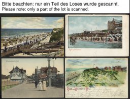 ALTE POSTKARTEN - DEUTSCH SYLT - Westerland, Sammlung Von 100 Verschiedenen Ansichtskarten Im Briefalbum, Dabei Gru&szli - Lettres & Documents