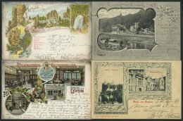 DEUTSCHLAND ETC. SACHSEN, 4 Verschiedene Gruss Aus.. Karten Von 1899-1901, Gebraucht - Otros & Sin Clasificación