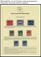 SONSTIGE MOTIVE **,Brief,o , Deutsch-Deutsche Briefmarken Auf Siegerseiten Im Album Und Einem Leitzordner Mit Einzelmark - Ohne Zuordnung