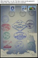 SONSTIGE MOTIVE 1985/6, Dritte Und Vierte Antarktis-Expedition Der Polarstern, Interessante Sammlung Mit 118 Verschieden - Ohne Zuordnung