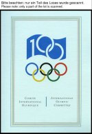 SPORT **,Brief , Präsentation Der Philatelie Kollektion Zum 100 Jährigen Bestehen Des IOC In 3 Bolaffi Spezial - Sonstige & Ohne Zuordnung