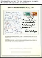 SPORT **,Brief , Fußball-Weltmeisterschaft USA 1994, In 2 Offiziellen Alben Der Dt. Sporthilfe Und Einem Leitzordn - Otros & Sin Clasificación