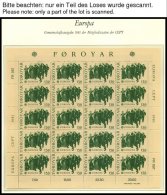 EUROPA UNION KB **, Postfrische Sammlung Kleinbogen Gemeinschaftsausgaben Von 1981-83 Im Borek Falzlosalbum. Pracht, Mi. - Collections