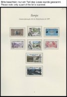 EUROPA UNION O, 1983, Werke Des Menschlichen Geistes, Kompletter Jahrgang, Pracht, Mi. 112.50 - Sammlungen