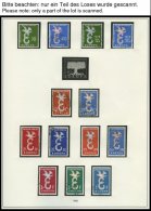 EUROPA UNION O, 1958-60, Stilisierte Taube, Geschlossene Kette Und Wagenrad, 3 Komplette Jahrgänge, Pracht, Mi. 123 - Collections