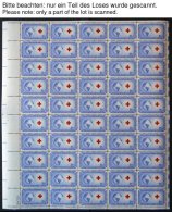 SAMMUNGEN, LOTS **, 1935-55, Sammlung Verschiedener Kompletter Ausgaben In Bogen (50er,70er,100er) Mit Plattennnummern, - Sammlungen