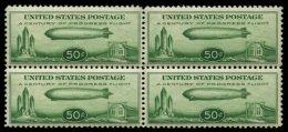 USA 358 VB **, Scott C 18, 1933, 50 C. Chicagofahrt Im Postfrischen Viererblock, Pracht - Used Stamps