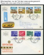 ISRAEL - SAMMLUNGEN, LOTS 1971-74, Komplett Auf FDC`s, Fast Nur Pracht - Collections, Lots & Séries