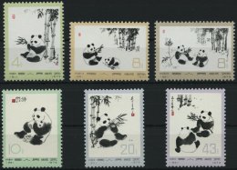 CHINA - VOLKSREPUBLIK 1126-31 **, 1973, Riesenpanda, Prachtsatz, Mi. 250.- - Sonstige & Ohne Zuordnung