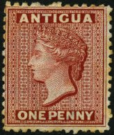 ANTIGUA 4aA *, 1872, 1 P. Karmin, Wz. CC, Feinst, Mi. 160.- - Antigua And Barbuda (1981-...)