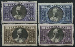 VATIKAN 30-33 *, 1933, 1 - 2.75 L. Papst Pius XI, Falzrest, 4 Prachtwerte - Autres & Non Classés