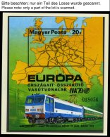 SAMMLUNGEN, LOTS **, Ca. 1967-84, Kleine Postfrische Partie Verschiedener Werte Eisenbahn, Graf Zeppelin, Die Geschichte - Lotes & Colecciones