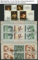 SAMMLUNGEN, LOTS O, 1974-91, Kleine Dublettenpartie Fast Nur Kompletter Ausgaben, Mit Zierfeldern, Bogenteilen, Kleinbog - Colecciones