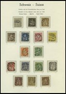 SAMMLUNGEN O, 1862-81, Gestempelter Sammlungsteil Sitzende Helvetia Von 42 Werten, Dabei Mi.Nr. 21 (2x), 27 (2x), 28a, 2 - Collections