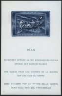 SCHWEIZ BUNDESPOST Bl. 11 **, 1945, Block Kriegsgeschädigte, Pracht, Mi. 220.- - Bloques & Hojas