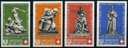 SCHWEIZ BUNDESPOST 369-72 **, 1940, Einzelmarken Pro Patria, Prachtsatz, Mi 310.- - Usados