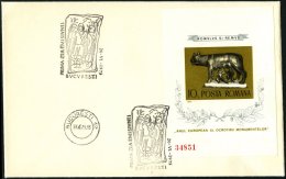 RUMÄNIEN Bl. 122 BRIEF, 1975, Block Denkmalschutzjahr Auf FDC, Pracht, Mi. 150.- - Otros & Sin Clasificación