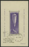 POLEN Bl. 6 O, 1938, Block Stratosphärenflug, Sonderstempel, Feinst, Mi. 90.- - Otros & Sin Clasificación